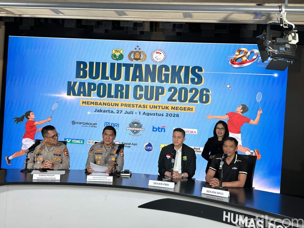 Suasana persiapan Kejuaraan Bulutangkis Piala Kapolri 2026 yang diikuti 591 atlet