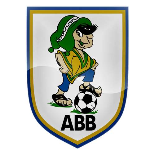 Logo ABB dan Always Ready sebelum bertanding dalam lanjutan Bolivian Liga Profesional