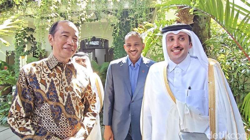 Pertemuan Joko Widodo dan Dubes Qatar di Solo