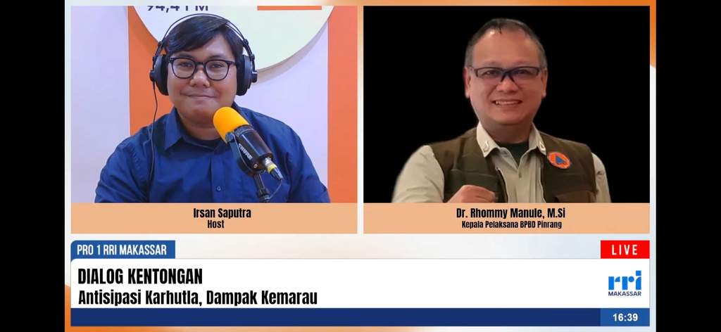 Petugas BPBD Pinrang mengantisipasi dampak fenomena Godzilla El Nino yang memicu kemarau panjang