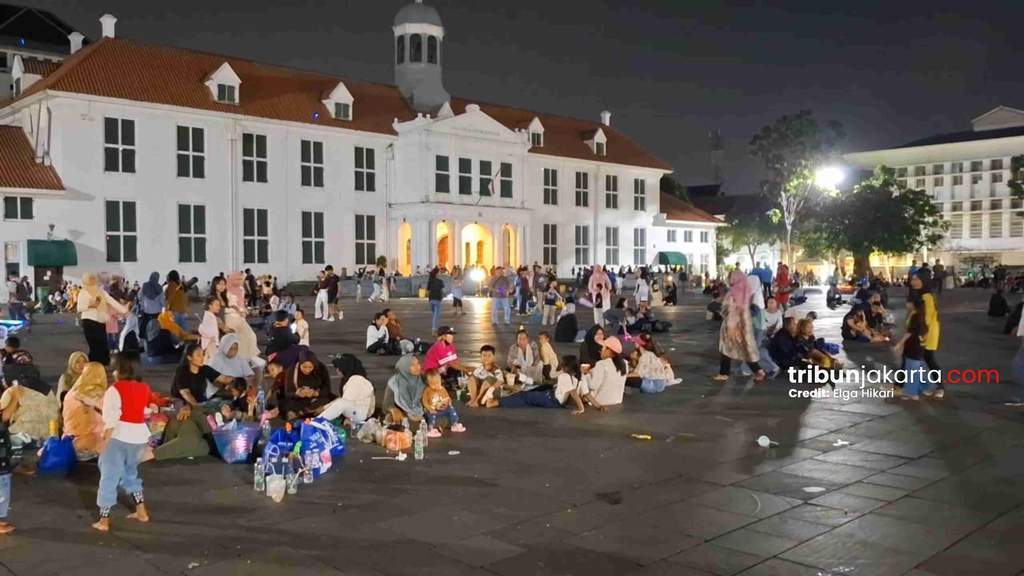 Suasana museum di kawasan Kota Tua Jakarta yang ramai dikunjungi wisatawan