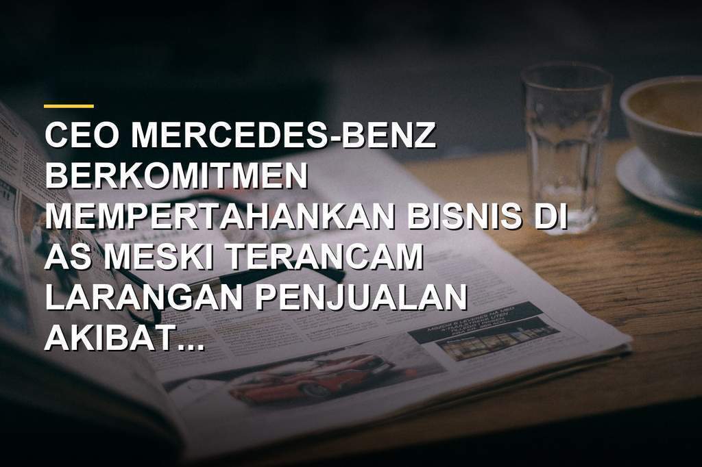 CEO Mercedes-Benz Ola Kaellenius berbicara dalam konferensi pers tentang strategi bisnis di AS