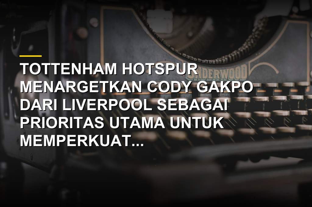 Cody Gakpo berseragam Liverpool yang menjadi incaran Tottenham Hotspur