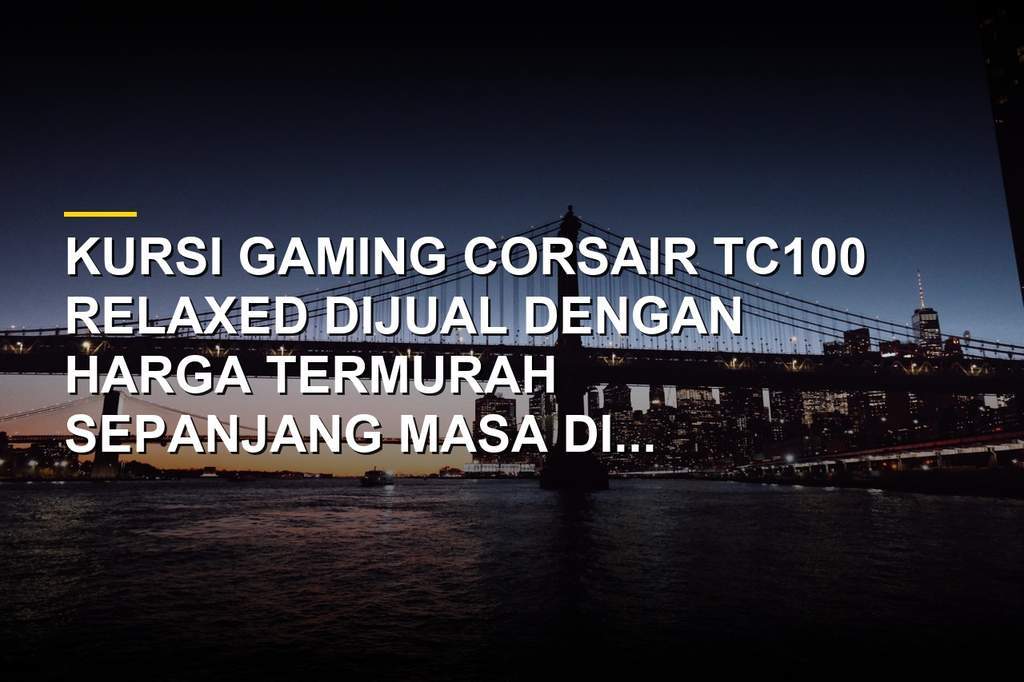 Corsair TC100 Relaxed kursi gaming warna hitam dengan bahan leatherette dan sandaran tangan 2D