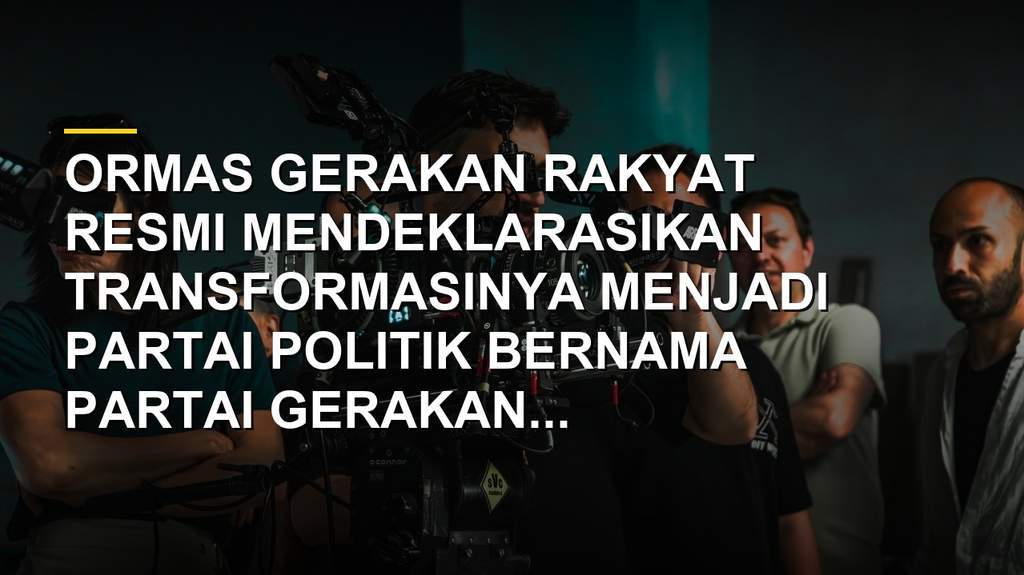 Deklarasi Partai Gerakan Rakyat dukung Anies Baswedan jadi Presiden