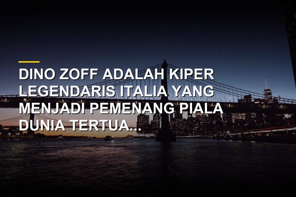Dino Zoff dalam seragam Juventus dan timnas Italia saat merayakan kemenangan di Piala Dunia 1982