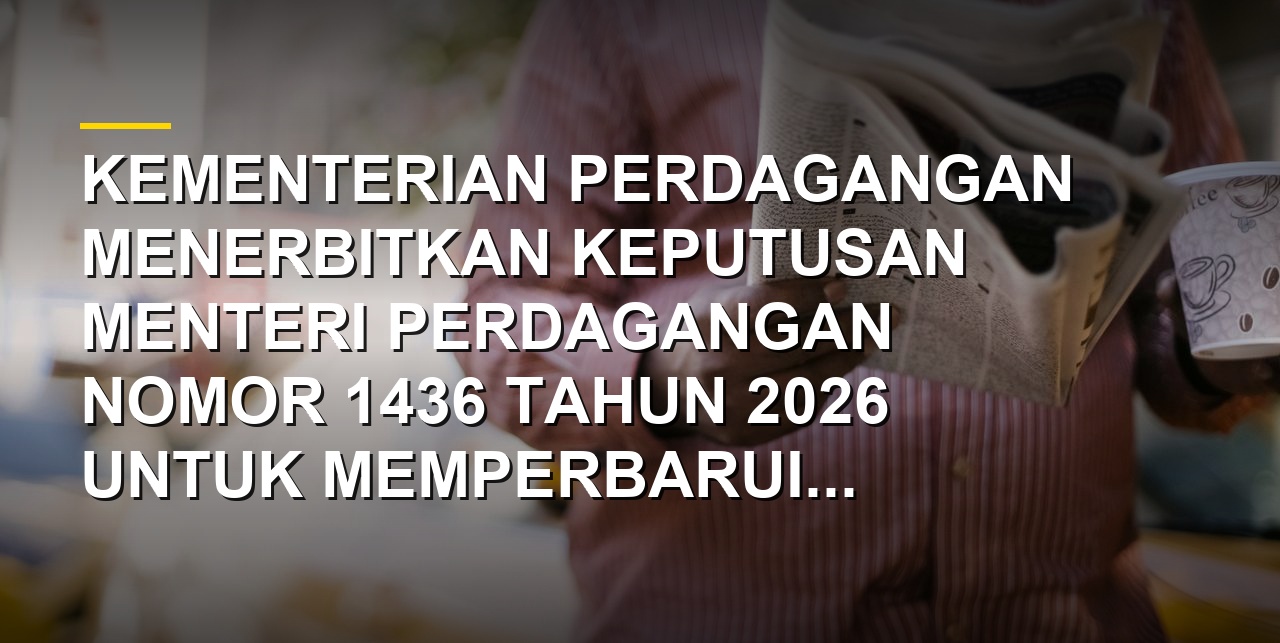 Dokumen Keputusan Menteri Perdagangan tentang Informasi Publik yang Dikecualikan
