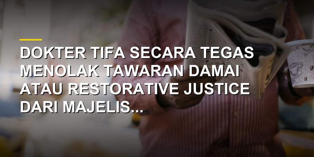 dr tifa menolak damai kasus ijazah jokowi di pengadilan