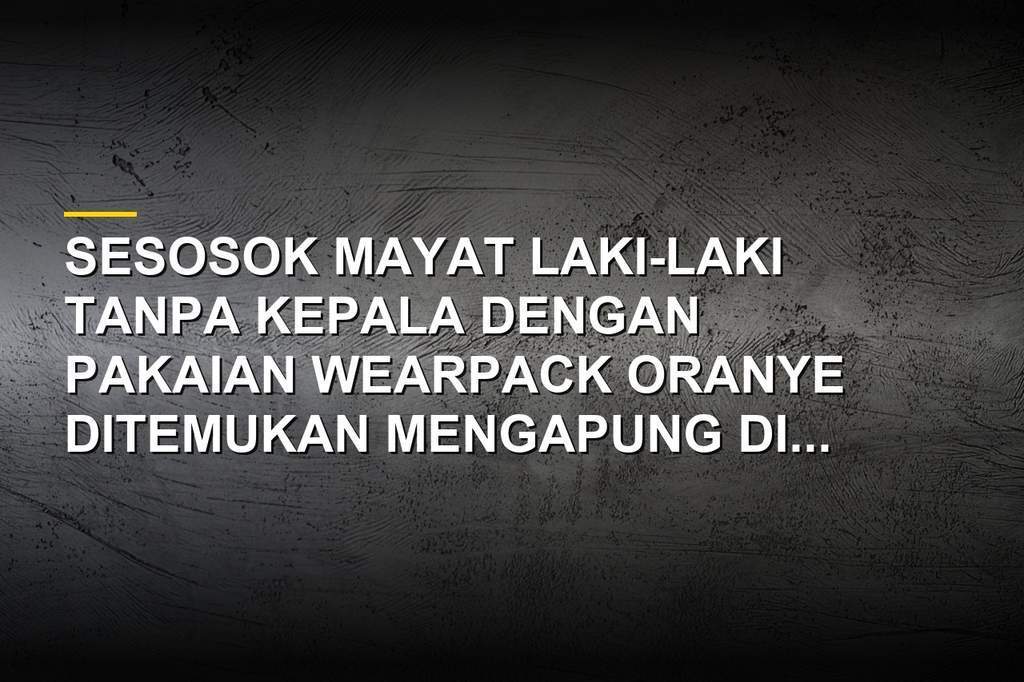 Evakuasi mayat tanpa kepala berpakaian wearpack di pantai Lampung Selatan