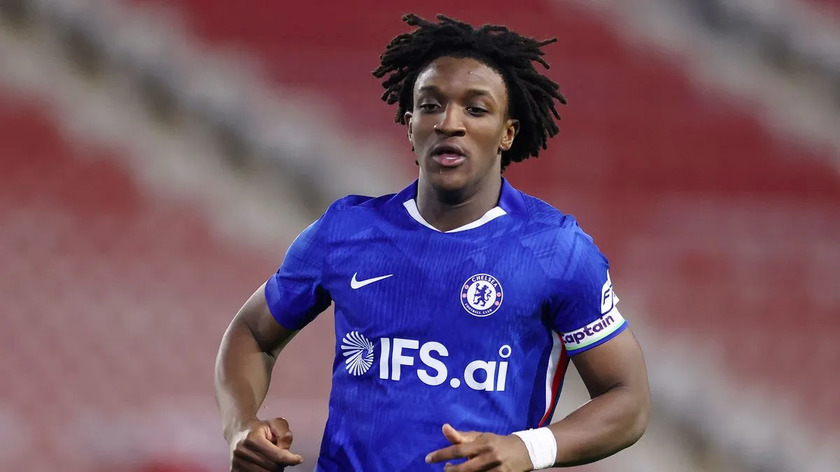 Penyerang muda Chelsea Shim Mheuka saat berlaga di kompetisi Premier League 2