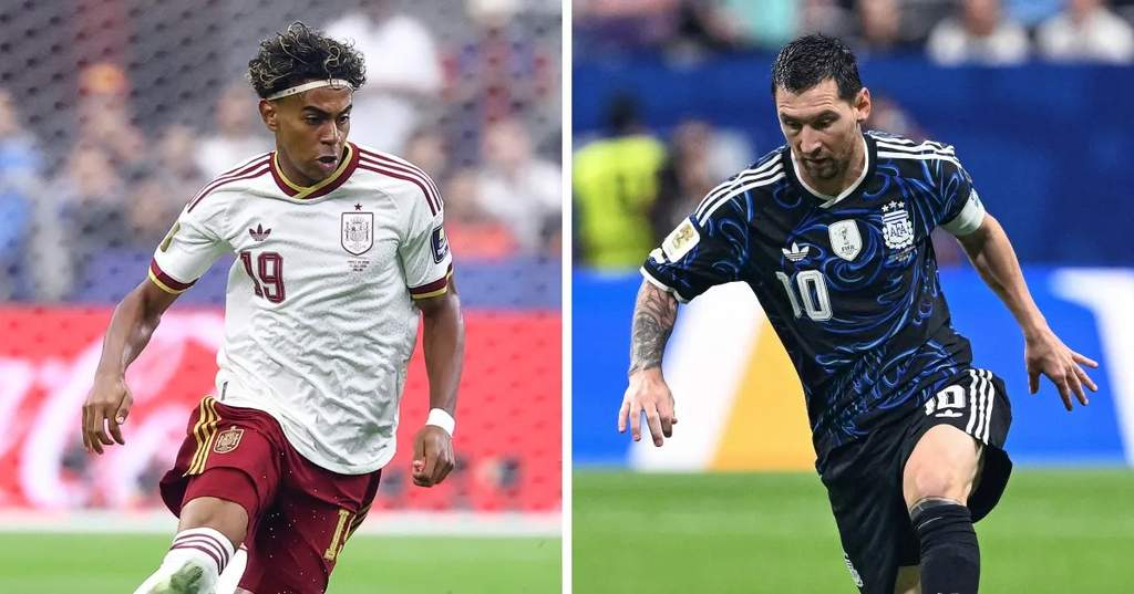 Pemain Timnas Spanyol dan Argentina bersiap menghadapi laga final Piala Dunia 2026
