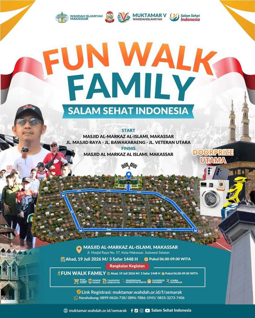Ribuan Peserta Siap Meriahkan Fun Walk Family Wahdah Islamiyah