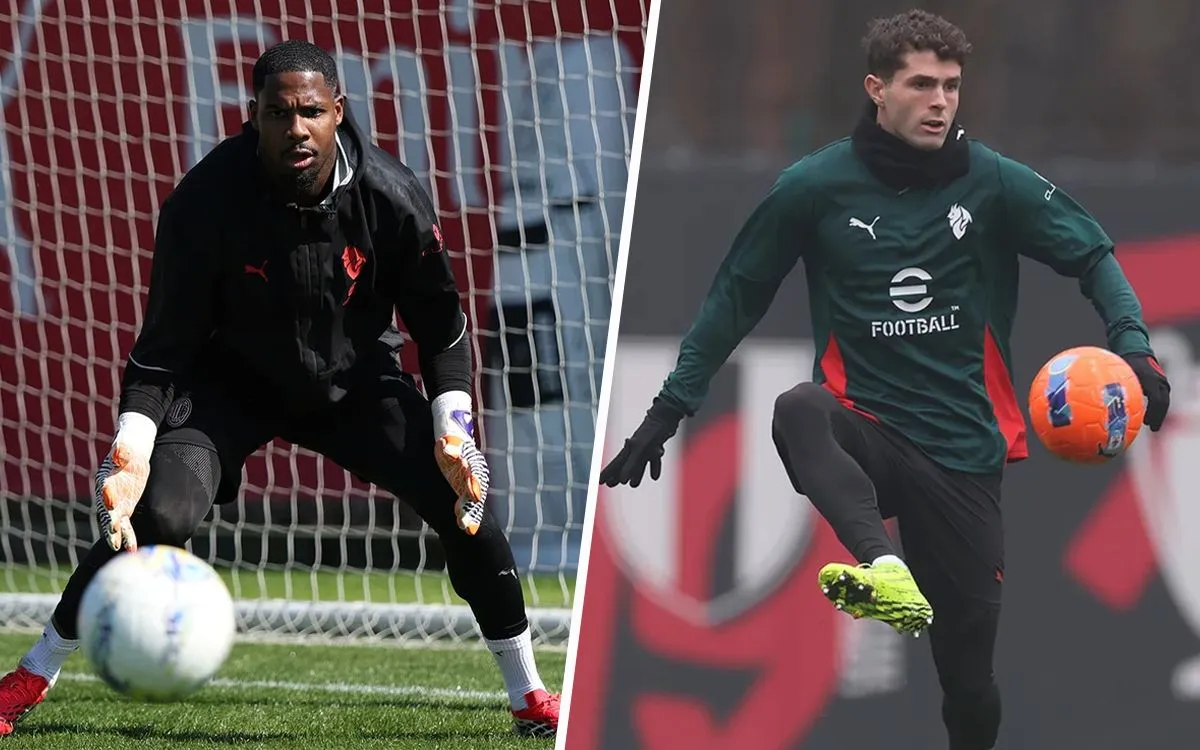 Pelatih AC Milan Ruben Amorim memimpin sesi latihan jelang pertandingan pramusim