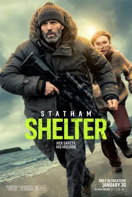 Poster film Shelter yang dibintangi oleh Jason Statham