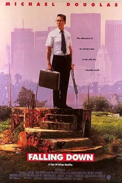 Poster dan ilustrasi adegan film Falling Down garapan Joel Schumacher