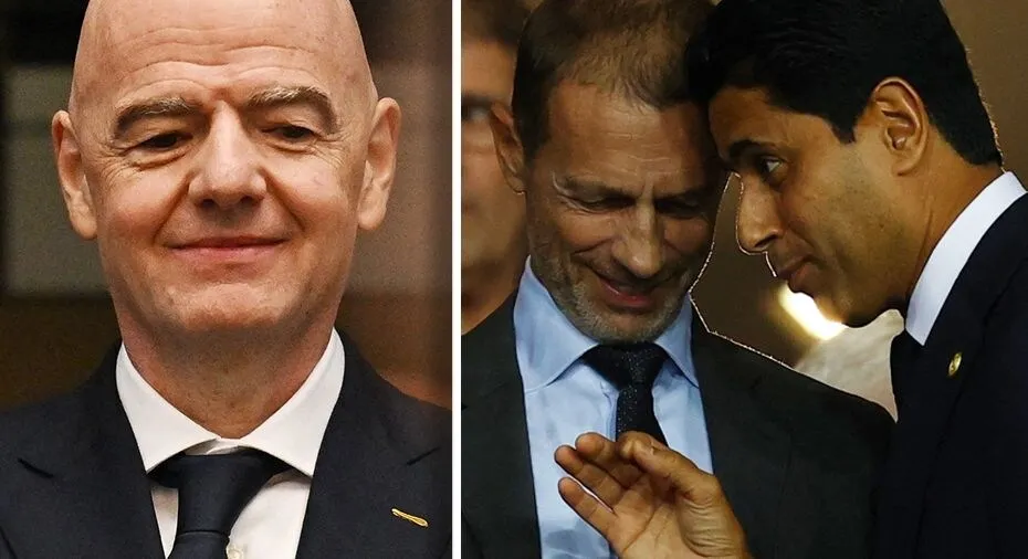 Aleksander Ceferin dan Nasser Al-Khelaifi merencanakan boikot Klubblags-VM 2029 untuk menekan Gianni Infantino