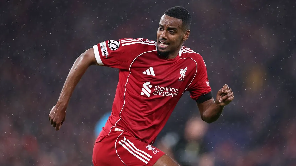 Alexander Isak penyerang Liverpool saat sesi latihan pramusim