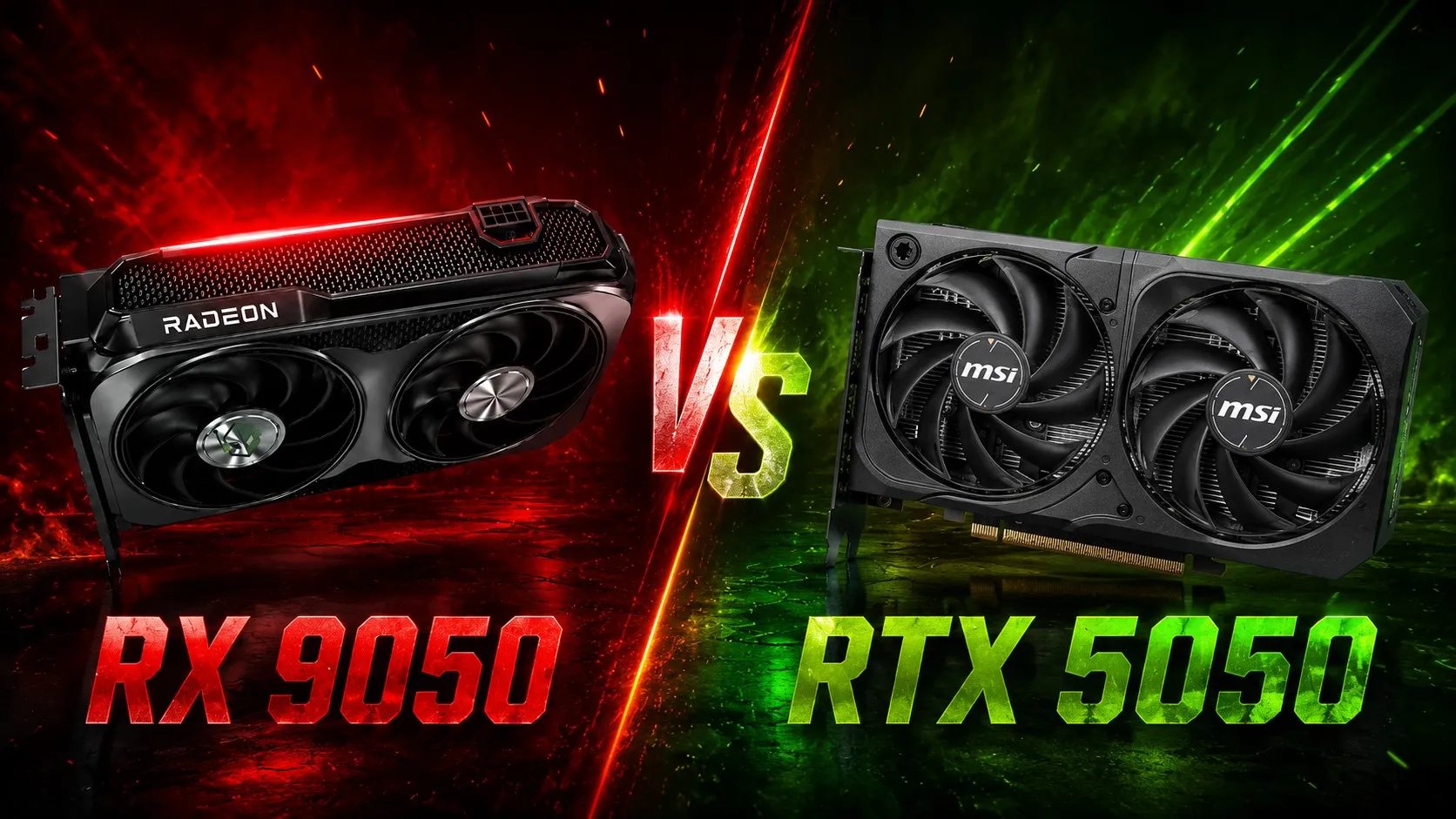 Pengujian kartu grafis AMD Radeon RX 9050 dan NVIDIA GeForce RTX 5050
