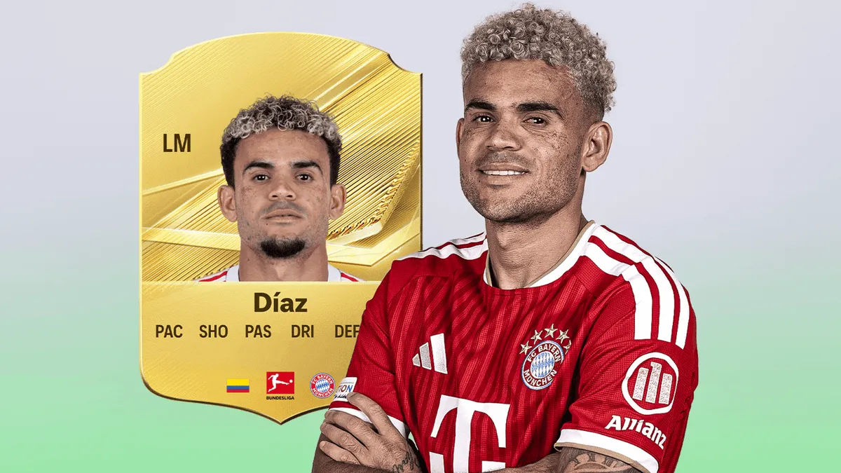Visualisasi analisis kontroversi rating Luis Diaz di gim EA FC 27 oleh pengembang EA Sports