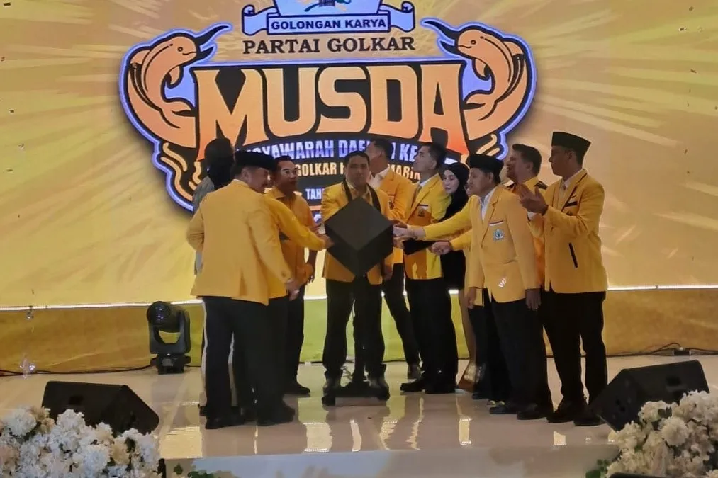 Ketua DPD Partai Golkar Samarinda Andi Satya Adi Saputra dalam Musda XI
