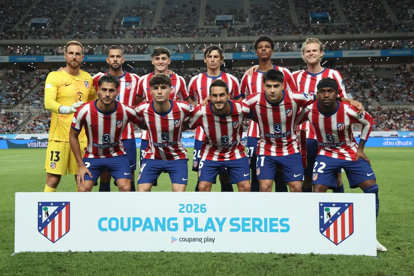 Skuad Atletico Madrid dalam sesi latihan di bawah arahan Diego Simeone