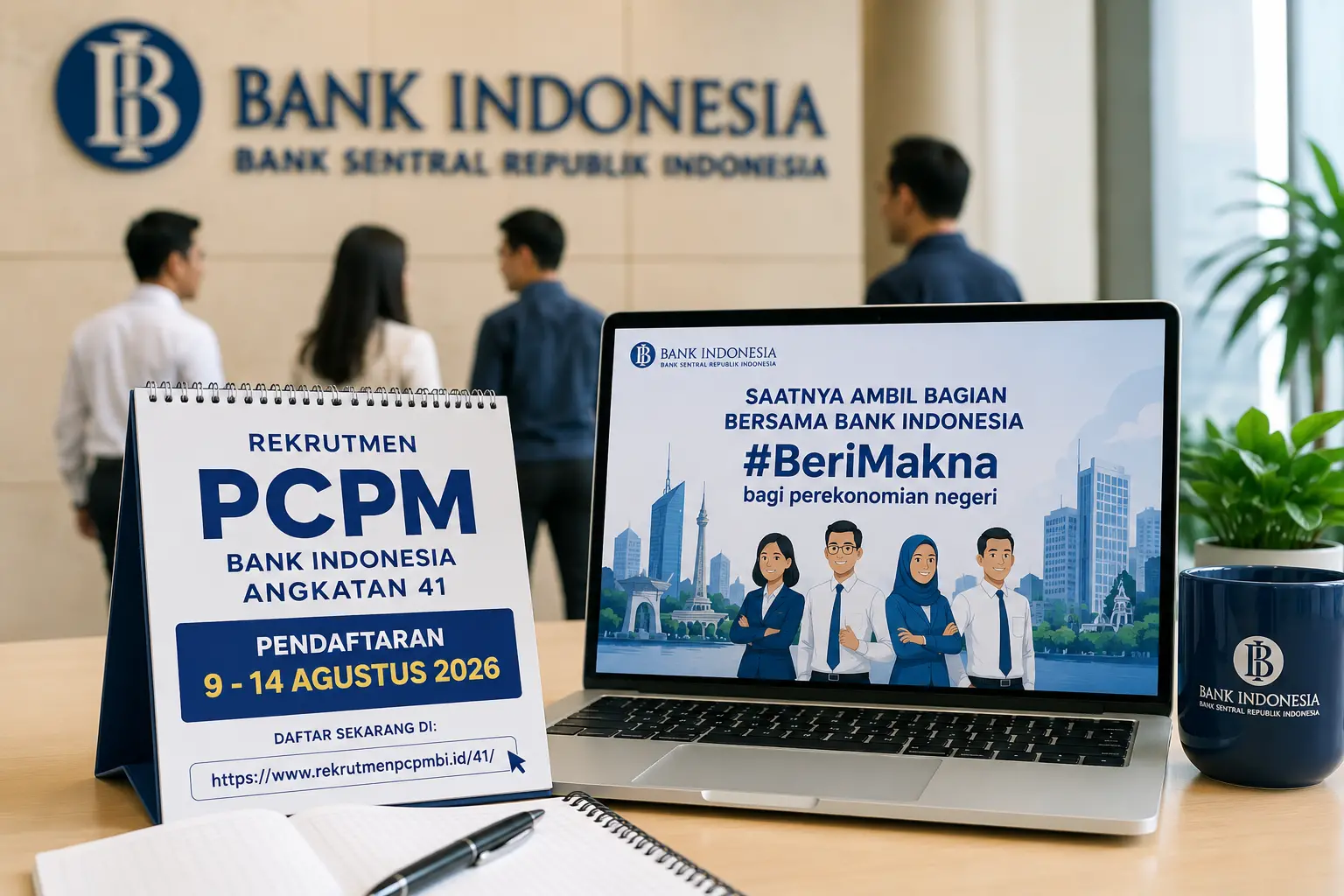 Gedung Bank Indonesia pusat di Jakarta
