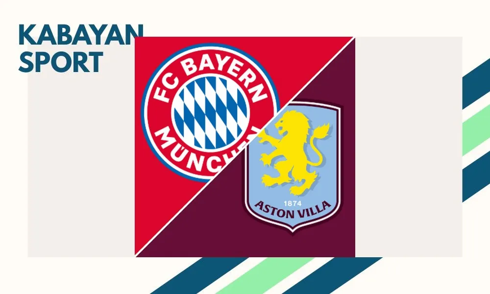 Pemain Bayern Munich merayakan gol dalam laga persahabatan melawan Aston Villa