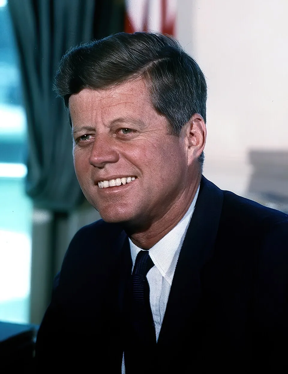 Potret resmi John F Kennedy sebagai Presiden Amerika Serikat