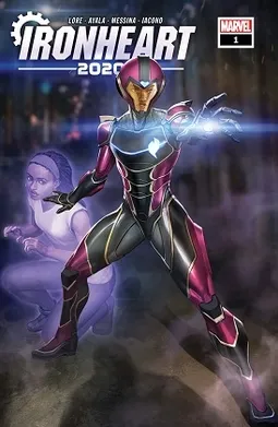 Ilustrasi karakter pahlawan super Ironheart atau Riri Williams dari Marvel Comics