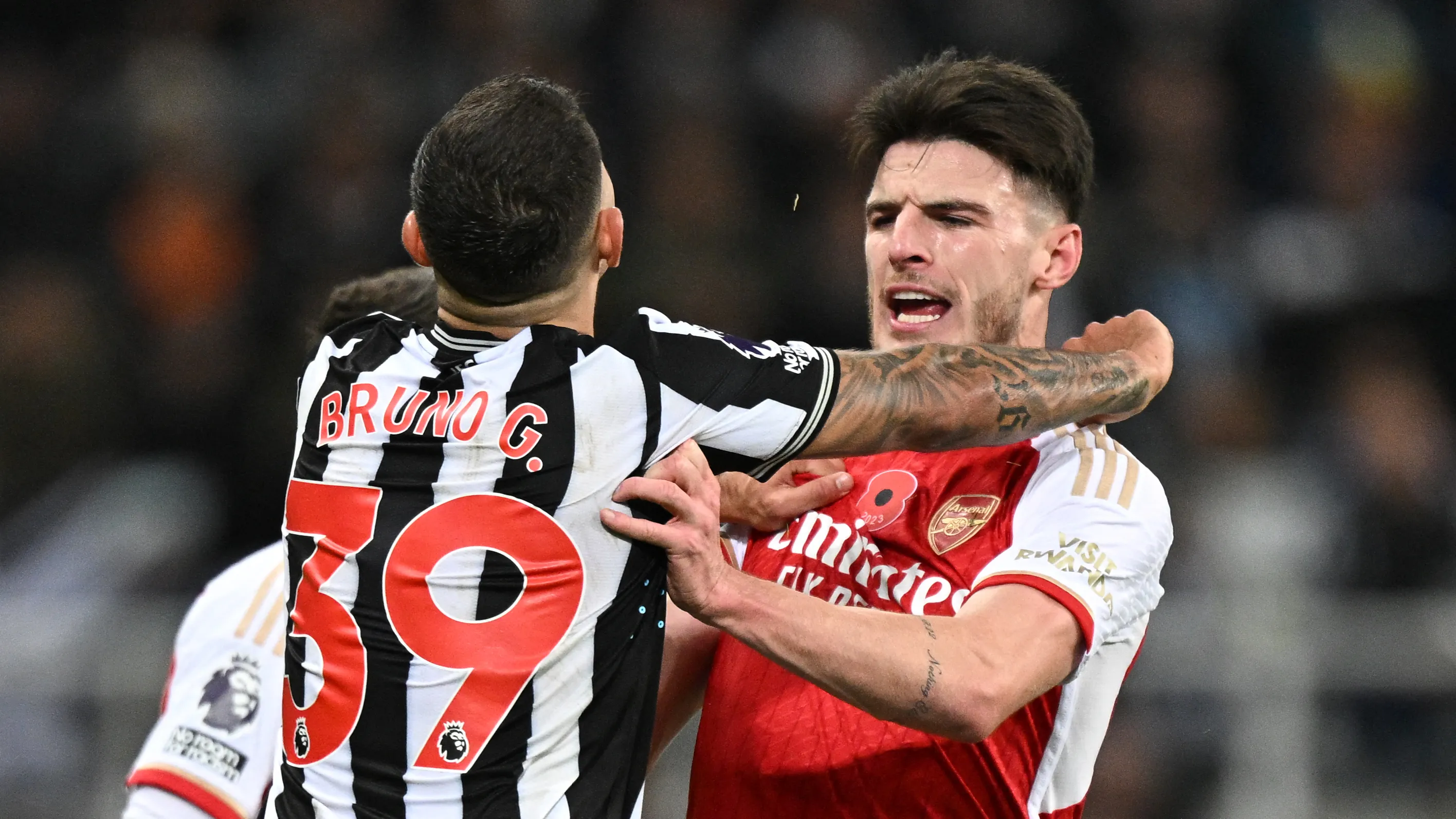 Bruno Guimaraes berseragam Arsenal setelah menyelesaikan transfer dari Newcastle United