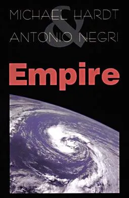 Sampul edisi pertama buku Empire karya Michael Hardt dan Antonio Negri yang diterbitkan oleh Harvard University Press