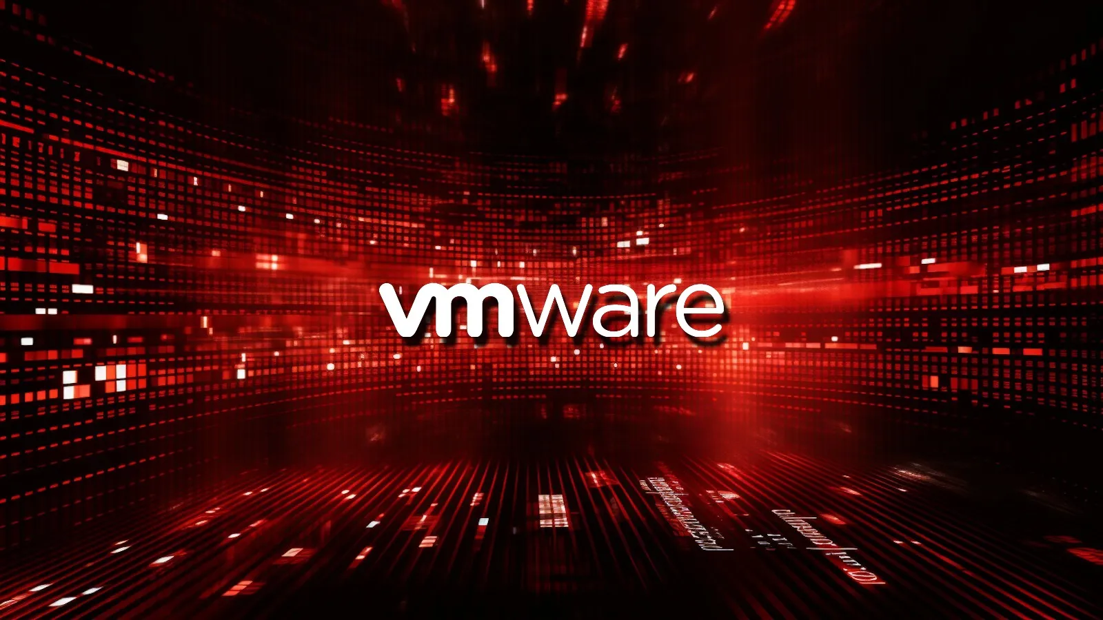 Ilustrasi layar pemantauan server VMware vCenter yang diserang celah keamanan