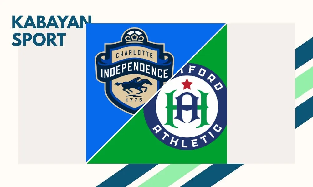 Pemain Hartford Athletic merayakan kemenangan atas Charlotte Independence di USL Cup