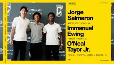 Tiga pemain muda akademi resmi dikontrak Columbus Crew 2 untuk MLS NEXT Pro