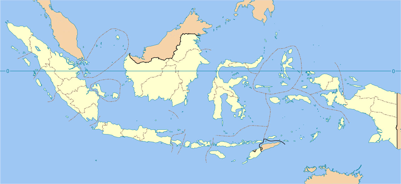 Peta wilayah administratif kabupaten dan kota di Indonesia
