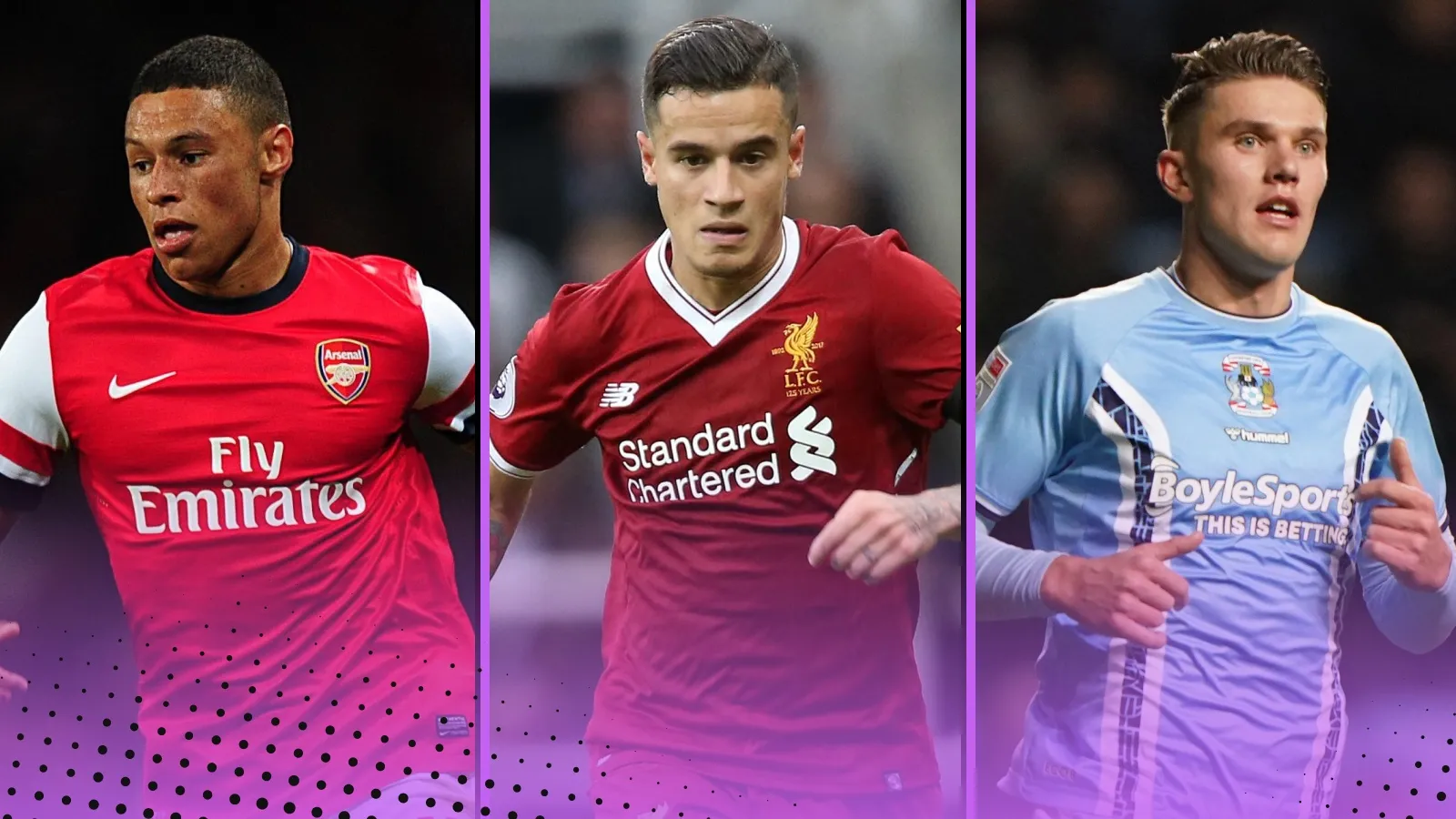 Ilustrasi pemain sepak bola Premier League dalam bursa transfer