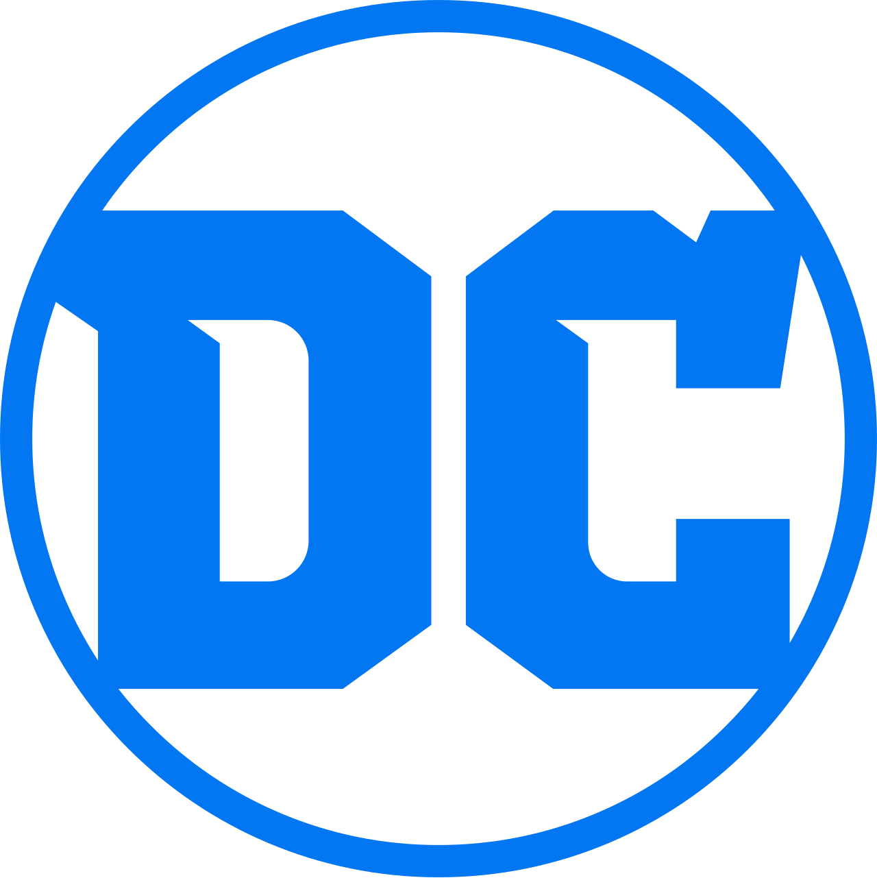 Ilustrasi logo dan karakter film dari waralaba DC Extended Universe