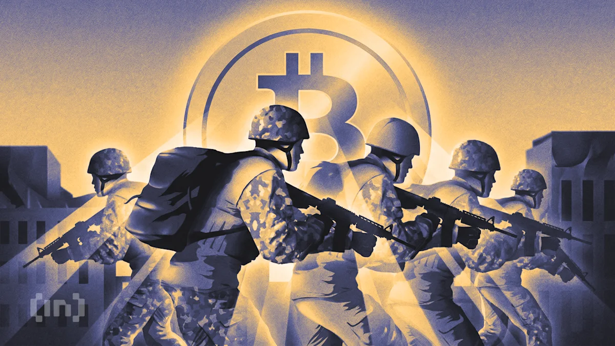 Ilustrasi koin kripto Bitcoin dengan latar belakang grafik digital