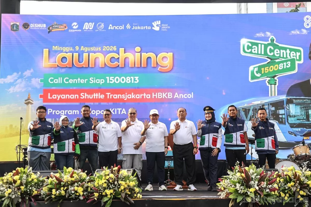 Gubernur DKI Jakarta Pramono Anung saat meluncurkan call center 1500813