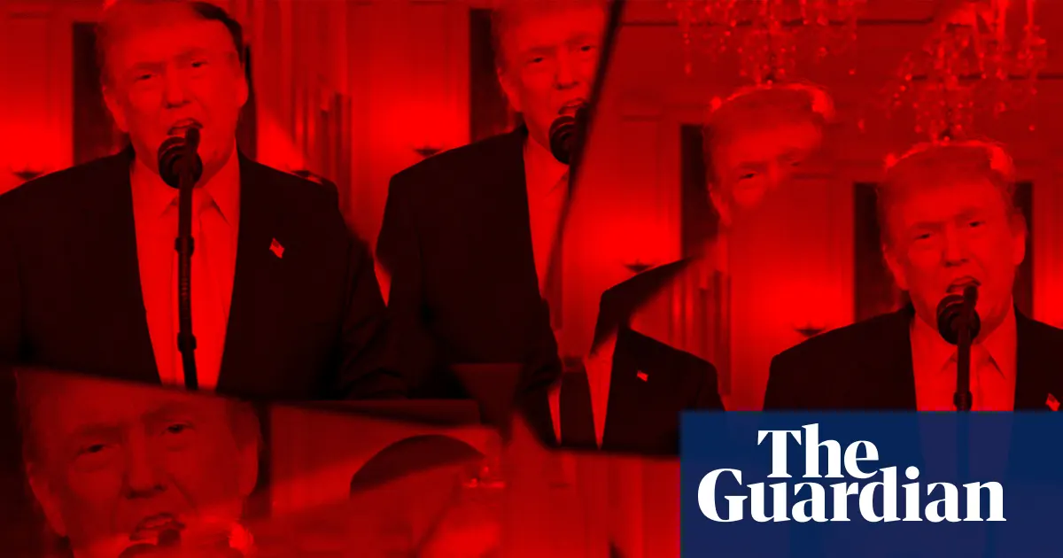 Ilustrasi Presiden Donald Trump dan peta konflik geopolitik Amerika Serikat melawan Iran