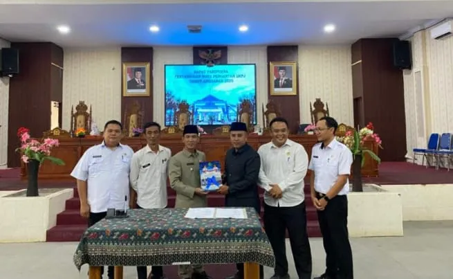 Suasana rapat paripurna DPRD Kabupaten Lebong terkait Raperda Pengarusutamaan Gender