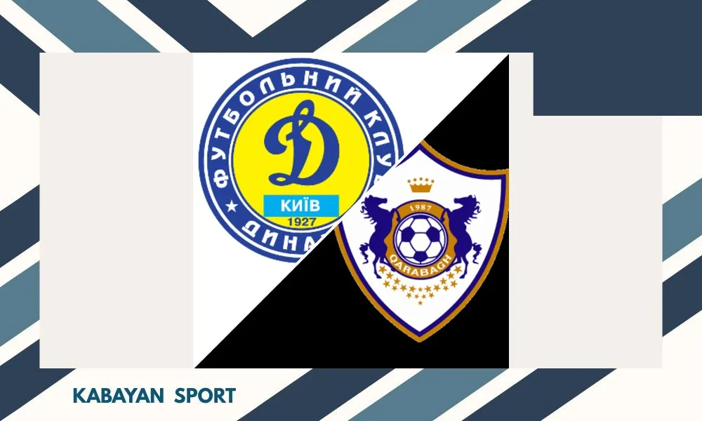 Selebrasi pemain Dynamo Kyiv setelah mencetak gol ke gawang FK Qarabag