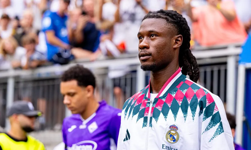 Eduardo Camavinga dalam sesi latihan bersama Real Madrid di bawah arahan Jose Mourinho