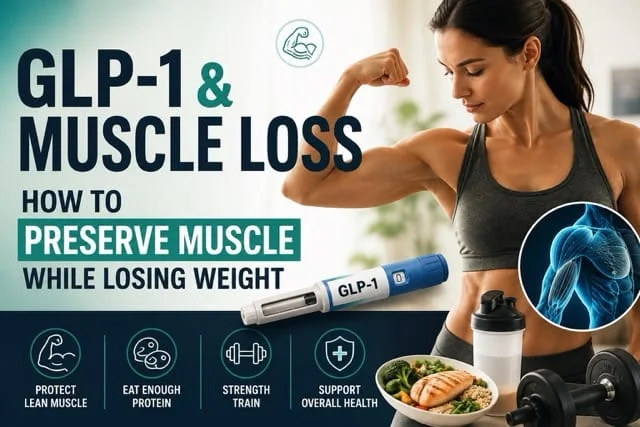 Ilustrasi penelitian medis terkait efek obat diet GLP-1 pada massa otot