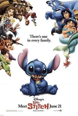 Ilustrasi karakter Lilo and Stitch karya Walt Disney Feature Animation