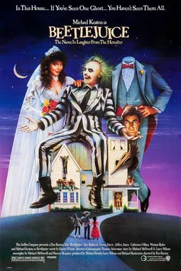 Poster dan ilustrasi film Beetlejuice garapan sutradara Tim Burton