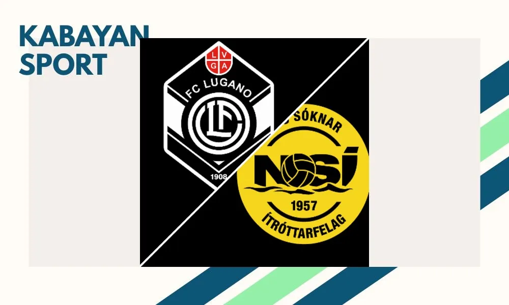Pemain FC Lugano merayakan gol kemenangan atas NSI Runavik di UEFA Conference League