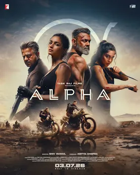 Poster promosi film aksi thriller India berjudul Alpha