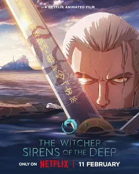 Poster promosi film animasi Netflix The Witcher Sirens of the Deep
