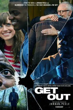 Poster film horor psikologis Get Out karya sutradara Jordan Peele